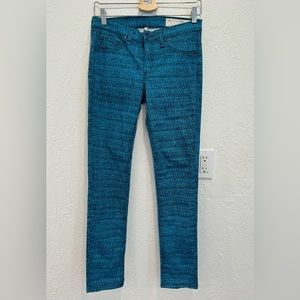 Rag and Bone Legging Skinny Jeans Size 27 Tweed Print